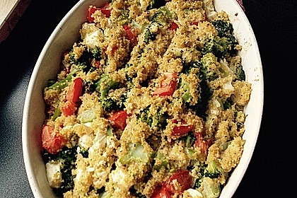 Brokkoli - Hirse mit Feta / Schafskäse 8