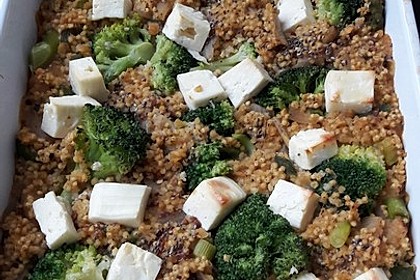Brokkoli - Hirse mit Feta / Schafskäse 9