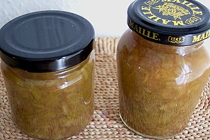Rhabarber - Marmelade mit Ingwer 1