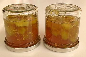 Rhabarber - Marmelade mit Ingwer