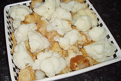 Blumenkohl - Fisch - Auflauf mit Curry 3