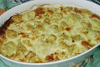Blumenkohl - Fisch - Auflauf mit Curry 1