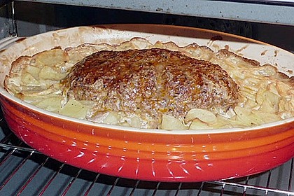 Hackbraten - Kartoffelauflauf