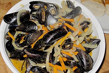 Muscheln in Weißwein 16