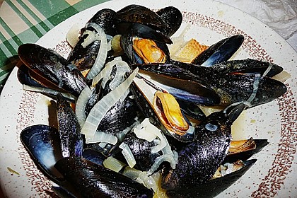 Muscheln in Weißwein 24