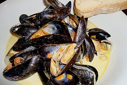 Muscheln in Weißwein 9