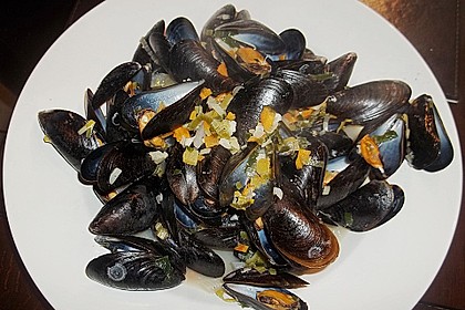 Muscheln in Weißwein 13