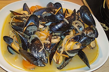Muscheln in Weißwein 17