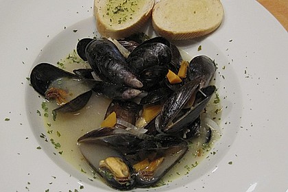 Muscheln in Weißwein 19