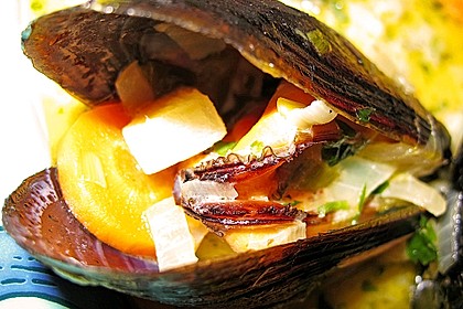 Muscheln in Weißwein 2