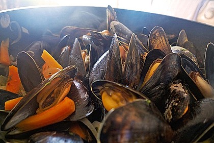 Muscheln in Weißwein 4