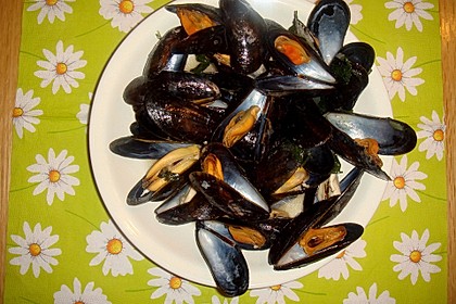 Muscheln in Weißwein 22