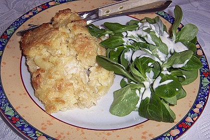 Kassler mit R&ouml;sti - K&auml;se &uuml;berbacken