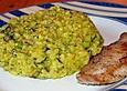 Buntes Risotto mit Schinken