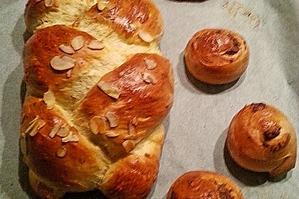 Hefeteig für Zopfbrot, Schnecken oder Figuren 70