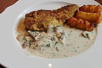Putenschnitzel mit Knusperkruste