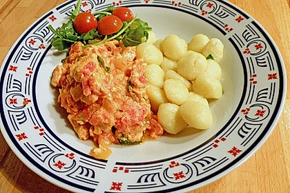 Gnocchi mit Lachs und Rucola 2
