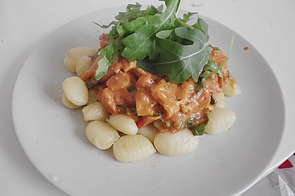 Gnocchi mit Lachs und Rucola 13
