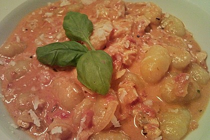 Gnocchi mit Lachs und Rucola 14