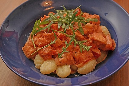Gnocchi mit Lachs und Rucola 17