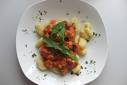 Gnocchi mit Lachs und Rucola 19