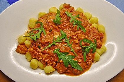Gnocchi mit Lachs und Rucola 20