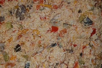 Bunte, mediterrane Gemüsepfanne mit Reis 18