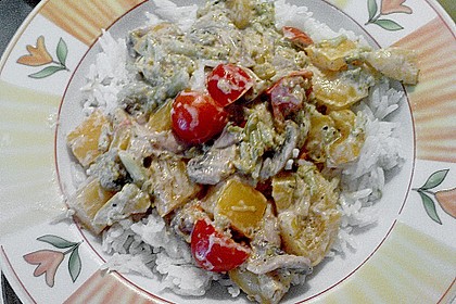 Bunte, mediterrane Gemüsepfanne mit Reis 23