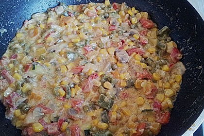 Bunte, mediterrane Gemüsepfanne mit Reis 27