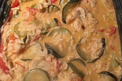 Bunte, mediterrane Gemüsepfanne mit Reis 8