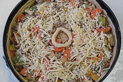Hackfleisch - Schmand - Torte 5