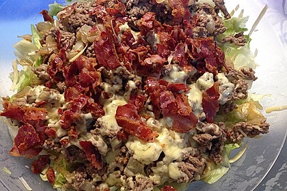 Big Mac Salat Low-Carb 6