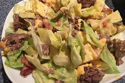 Big Mac Salat Low-Carb 7