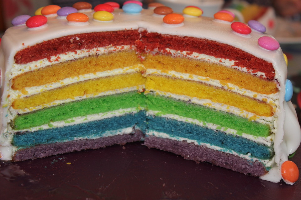 Regenbogentorte – Rainbow cake (Rezept mit Bild) | Chefkoch.de