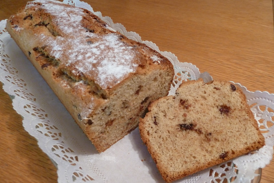 Kastenkuchen mit Schokosplittern