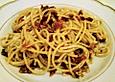 Spaghetti mit Ziegenk&auml;se