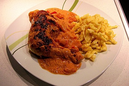 Hähnchenpaprikasch 1