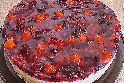 Frische Himbeertorte mit Schmand 35