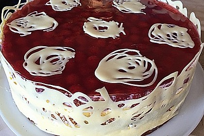 Frische Himbeertorte mit Schmand 38