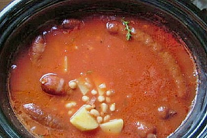 Schnelle Serbische Bohnensuppe
