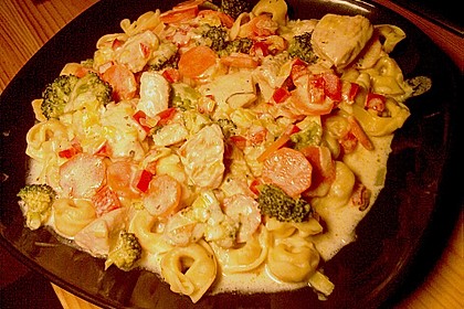 Gemüsepfanne mit Hähnchen 16