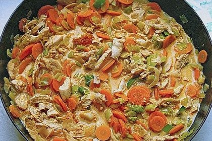 Gemüsepfanne mit Hähnchen 1