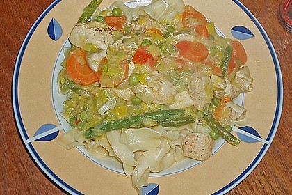 Gemüsepfanne mit Hähnchen 10