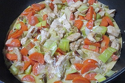 Gemüsepfanne mit Hähnchen 6