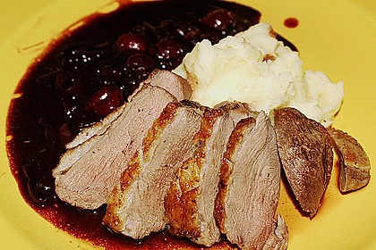 Barbarie - Entenbrust mit Portwein - Kirsch Sauce 4