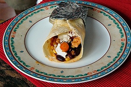 Mexikanische Tortilla - Wraps mit Hähnchenfüllung 10