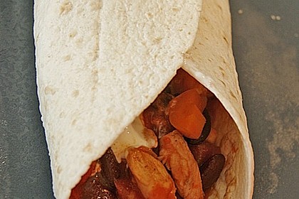 Mexikanische Tortilla - Wraps mit Hähnchenfüllung 13