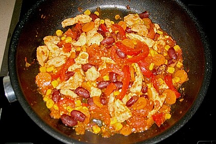 Mexikanische Tortilla - Wraps mit Hähnchenfüllung 18