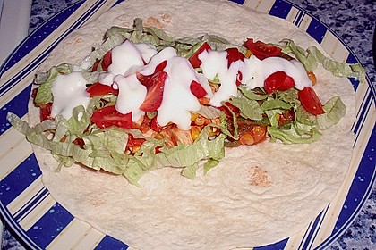 Mexikanische Tortilla - Wraps mit Hähnchenfüllung 7