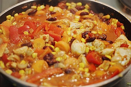 Mexikanische Tortilla - Wraps mit Hähnchenfüllung 16